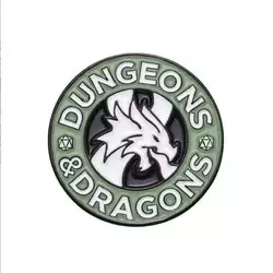 shumee Kovinska RPG DND značka - Dungeons & Dragons Coffee