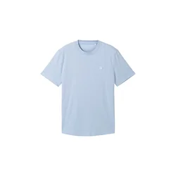 TOM TAILOR DENIM Majica  golobje modra / bela