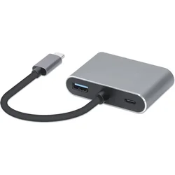 IBO iBox IUHCHDVGA USB Type-C hub 4-v-1 (USB 3.0 + PD 100W + HDMI 4K + VGA)