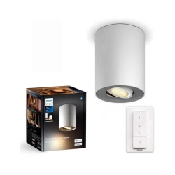 Philips - LED prigušiva spot svetiljka Hue PILLAR 1xGU10/4,2W/230V + daljinski upravljač bela