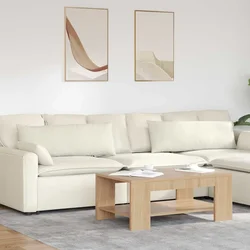 Jastučići za sofu 2 pcs Krema 120 x 40 cm Kordura tekstil