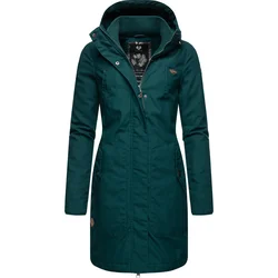 Ragwear Funkcionalen plašč Jannisa  rjava / temno zelena / črna / bela
