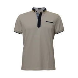 F.K. moška polo majica ruski ovratnik bež