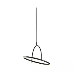 Halo Design 749539 - LED prigušiva viseća lampa na sajli TILT LED/40W/230V prečnik 40 cm crna