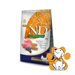 N&D Ancestral Grain Adult Mini Lamb & Blueberry 800g, Hrana za male rase pasa