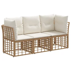 Set vanjskih sofa Prirodna Poliester