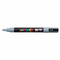 ARTMIE Marker Uni posca PC-3M, 0.9-1.3 mm, Sivi