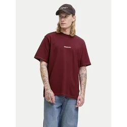 Jack & Jones Majica Meadows Minimal 12283630 Rdeča Loose Fit