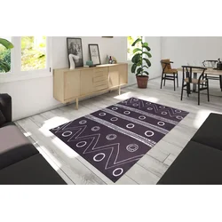 Conceptum Hypnose Tepih Ada Gönül -AL 291, 150x230 cm, Antracit-beli