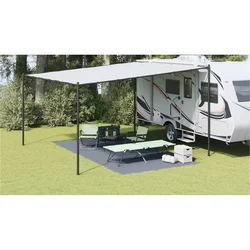 Teppi za šator Plava i siva 500 x 250 cm Polietilen