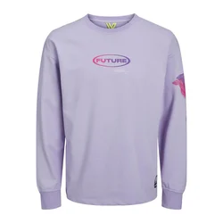 JACK & JONES Majica Digital lila / sivka / roza