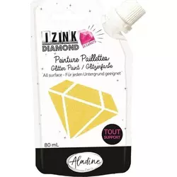 Barva za diamante IZINK Diamond 24 CARATS - rumena, 80 ml