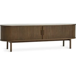 TV-komoda LYNGVIG 160cm 2 rolet-vrata tamni hrast