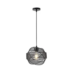 Luster na sajli OGGI 1xE27/40W/230V crna