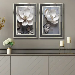 WALLXPERT Dekorativna slika u ramu (2 komada) 2P4363Kromgumusct 001