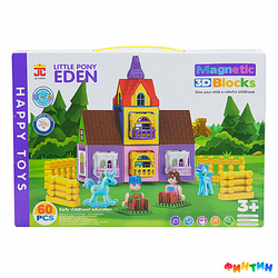 Magična slagalica 3D sa svetlom Little Pony Eden, 60 delova