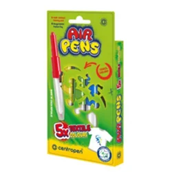 Centropen Set duvajućih flomastera, Textile, 5 komada