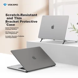 Vokamo Zaštitna maska sa postoljem za Apple MacBook Air 15, Crna