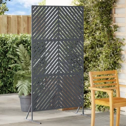 Zaslon za privatnost 100 x 50 x 180 cm Čelik Antracit