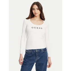 Guess Bluza O5RI00 KBBU1 Bela Regular Fit