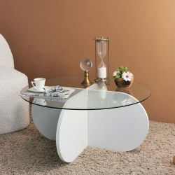 Wallity Klub sto Bubble 75x35x75cm Beli