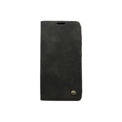 Maska za telefon LEATHER RETRO FLIP za Samsung S21 FE/G990B, Crna