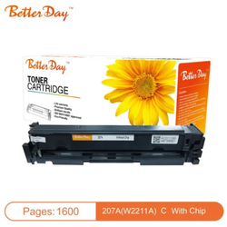 Toner BetterDay 207A(W2211A cip) M255/M283 crg067 zam. kaseta za HP Cyan 1.6k (sa cipom)