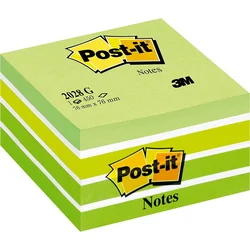 3M samolepilna kocka Post-it, 2028-G, AQUA zelena