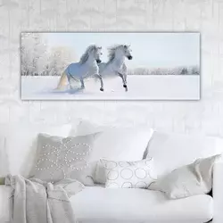 Wallity Dekorativna slika na platnu, 30x80cm, Šarena
