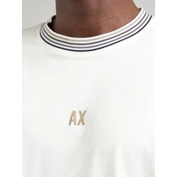 ARMANI EXCHANGE Majica  bež / kremna / črna