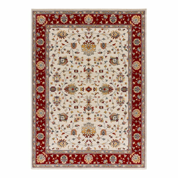 Rdeče-kremno bel tekač 67x250 cm Classic - Universal