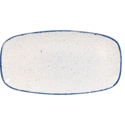 CHURCHILL Stonecast Hints Buffet Indigo Blue plitvi krožnik, dolžina: 355 mm (6 kos)