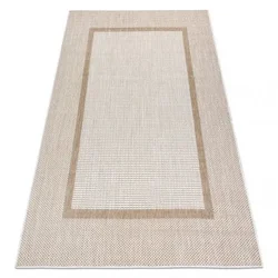 eoshop Preproga SISAL SION Frame 21782 flat weave ecru, Bež ( - Velikost: 120x170 cm)