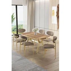 Hanah Home Trpezarijski set, 7 komada, Bež