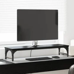 Stalak za Monitor Crni hrast 85 x 23 x 15,5 cm