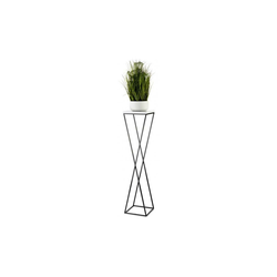 Stalak za cveće LOFT 100x24 cm crna/bela