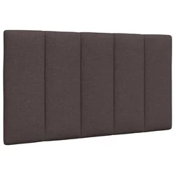 Vidaxl Blazina za vzglavje Hanko temno rjava 90 cm blago