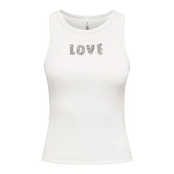 ONLY Top ONLIRIS srebrna/bela