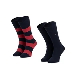 Tommy Hilfiger Underwear Nogavice, rdeča, modra