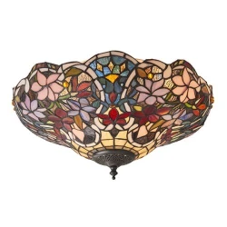 Endon 70709 - Plafonsko svetlo Tiffany SULLIVAN 2xE27/60W/230V, prečnik 40 cm