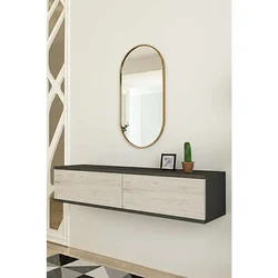 Hanah Home komoda Didema, 120 cm, antracit / travertin