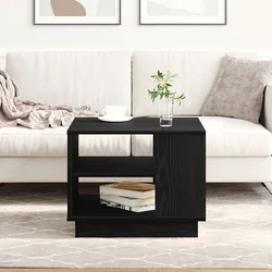 Kava Stol Crni hrast 55 x 55 x 42 cm Konstruirano drvo