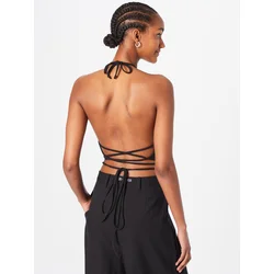 Womens trapezoidal cropped top black