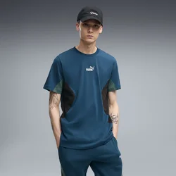 PUMA Essentials Block Tee Men, Clothing, Midnight Petrol, XXL