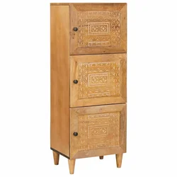 Highboard Svjetlosmeđa 40 x 33 x 110 cm masivno drvo manga