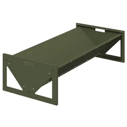 Hranilica za stoku Maslinasto zelena 108 x 50 x 28 cm