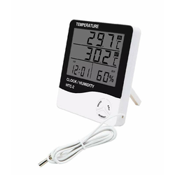 Digitalni merač temperature i vlage sa sondom HTC 2, Beli
