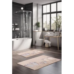 Lessentiel Maison Set prostirki za kupatilo CT-5198, 2 Komada, Bež