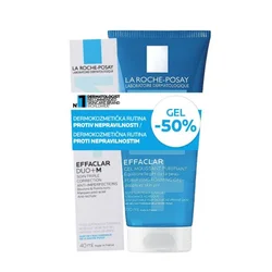 La Roche Posay Set za negu lica Effaclar gel 200ml + Duo plus krema 40ml