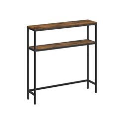 Songmics Konsolna miza 20x80x80 cm rjava